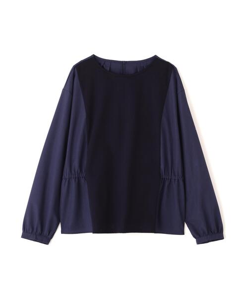 human woman(ヒューマンウーマン)の「◆【ウォッシャブル】ドッキングドロストカットソー(Tシャツ/カットソー・レディース・ベージュ/ネイビー・MEDIUM)」の15枚目の写真