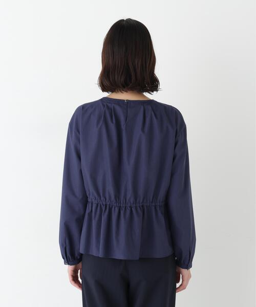 human woman(ヒューマンウーマン)の「◆【ウォッシャブル】ドッキングドロストカットソー(Tシャツ/カットソー・レディース・ベージュ/ネイビー・MEDIUM)」の18枚目の写真
