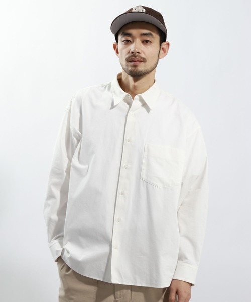 BAYFLOW（ベイフロー）の「スプリングカラーシャツ（シャツ/ブラウス・メンズ・ライトブルー/ホワイト/カーキ・MEDIUM/LARGE）」の2枚目の写真