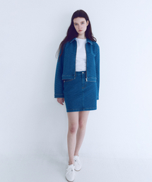 GOODDEN（グーデン）の「[GDSKT01] スカート ブルー_ミニ（チェック柄）（スカート）」