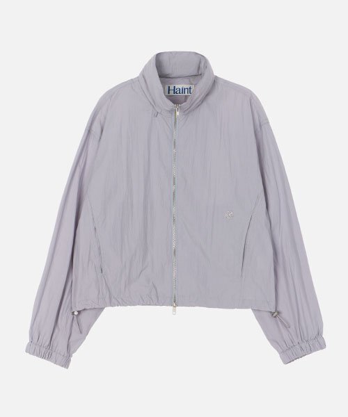 HAINT(ヘイント)の「LIGHT HIDDEN HOOD CROP JUMPER_2COLORS_SILVER(ナイロンジャケット・レディース・その他・FREE)」の2枚目の写真
