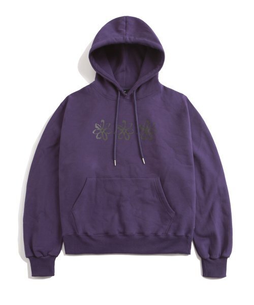 Peaches King Frawanford — папер‑принт фуд‑худи (Purple)