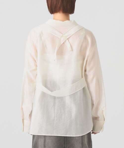 Ray BEAMS（レイビームス）の「シアー レイヤード シャツ（シャツ/ブラウス・レディース・ピンク/ホワイト系その他6・ONE SIZE）」の13枚目の写真