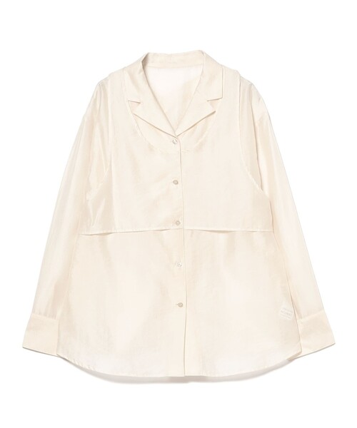 Ray BEAMS（レイビームス）の「シアー レイヤード シャツ（シャツ/ブラウス・レディース・ピンク/ホワイト系その他6・ONE SIZE）」の17枚目の写真