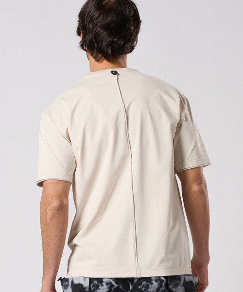 wjk(ダヴルジェイケイ)の「mt10205- drawstring leather pocket S-S ポケットTシャツ(7132 ny58i)(Tシャツ/カットソー・メンズ・ライトベージュ/チャコール/ブラック・S/M/L/XL)」の15枚目の写真