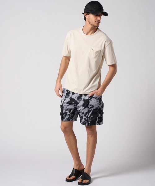 wjk(ダヴルジェイケイ)の「mt10205- drawstring leather pocket S-S ポケットTシャツ(7132 ny58i)(Tシャツ/カットソー・メンズ・ライトベージュ/チャコール/ブラック・S/M/L/XL)」の17枚目の写真