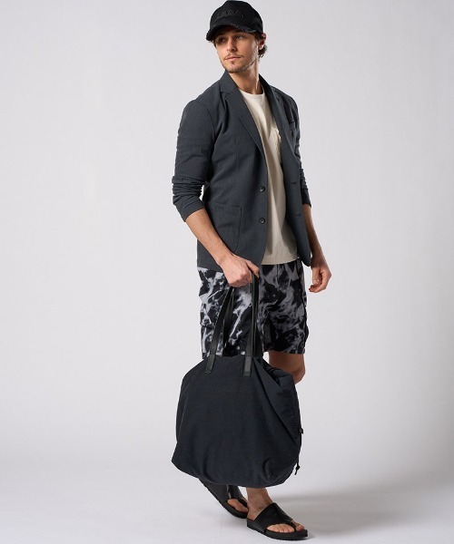 wjk(ダヴルジェイケイ)の「mt10205- drawstring leather pocket S-S ポケットTシャツ(7132 ny58i)(Tシャツ/カットソー・メンズ・ライトベージュ/チャコール/ブラック・S/M/L/XL)」の19枚目の写真