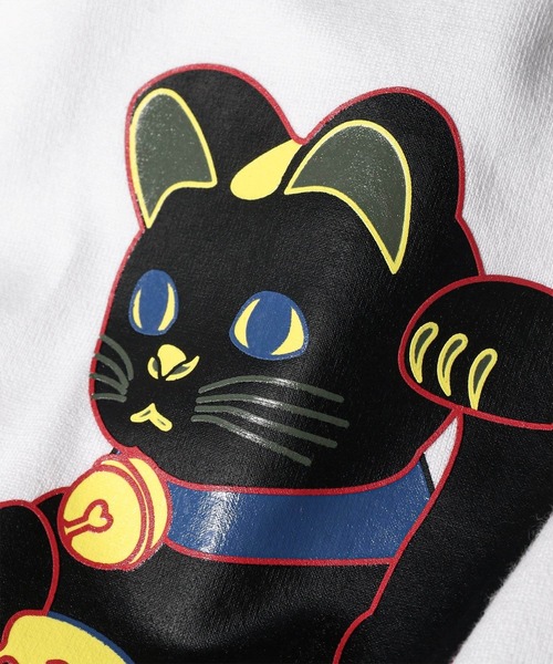 PS Paul Smith(ピーエスポールスミス)の「"Manekineko" Tシャツ / 162551 220X(Tシャツ/カットソー・メンズ・ブラック/オフホワイト・SMALL/LARGE/XX-LARGE/X-LARGE/MEDIUM)」の5枚目の写真