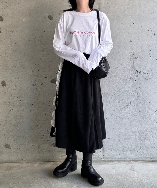 etta(エタ)の「ロゴアソートプリントロンT/長袖Tシャツ(Tシャツ/カットソー・レディース・ホワイト・MEDIUM/LARGE/SMALL/X-LARGE)」の9枚目の写真