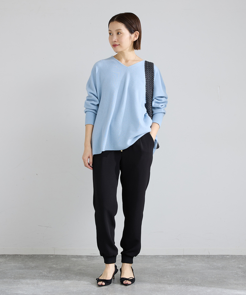 IENA（イエナ）の「イージージョガーパンツ（スウェットパンツ・レディース・ブラック/ホワイト・36/38）」の21枚目の写真