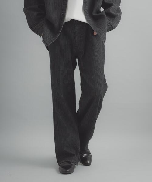 SENSE OF PLACE by URBAN RESEARCH（センスオブプレイスバイアーバンリサーチ）の「ジャガードデニムストレートパンツ（その他パンツ・メンズ・ブラック/インディゴブルー・LARGE/MEDIUM）」の5枚目の写真