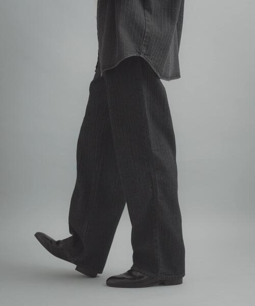 SENSE OF PLACE by URBAN RESEARCH（センスオブプレイスバイアーバンリサーチ）の「ジャガードデニムストレートパンツ（その他パンツ・メンズ・ブラック/インディゴブルー・LARGE/MEDIUM）」の6枚目の写真