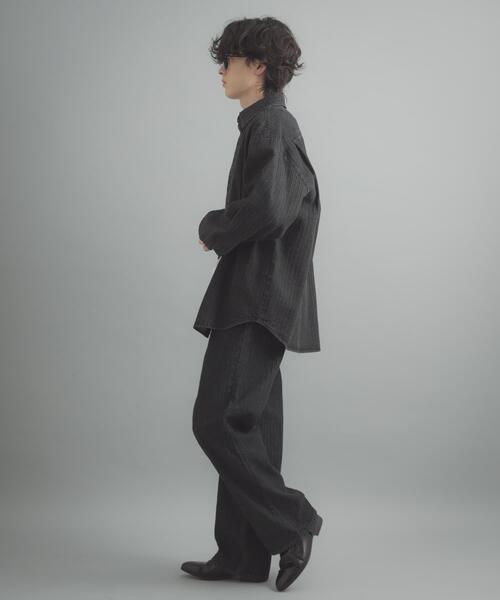 SENSE OF PLACE by URBAN RESEARCH（センスオブプレイスバイアーバンリサーチ）の「ジャガードデニムストレートパンツ（その他パンツ・メンズ・ブラック/インディゴブルー・LARGE/MEDIUM）」の10枚目の写真