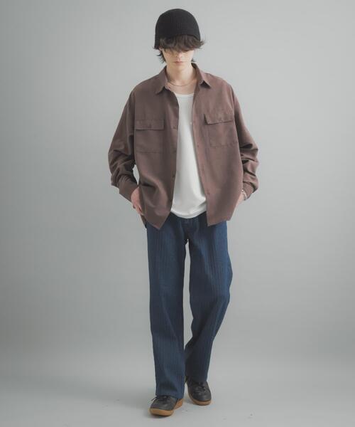 SENSE OF PLACE by URBAN RESEARCH（センスオブプレイスバイアーバンリサーチ）の「ジャガードデニムストレートパンツ（その他パンツ・メンズ・ブラック/インディゴブルー・LARGE/MEDIUM）」の21枚目の写真