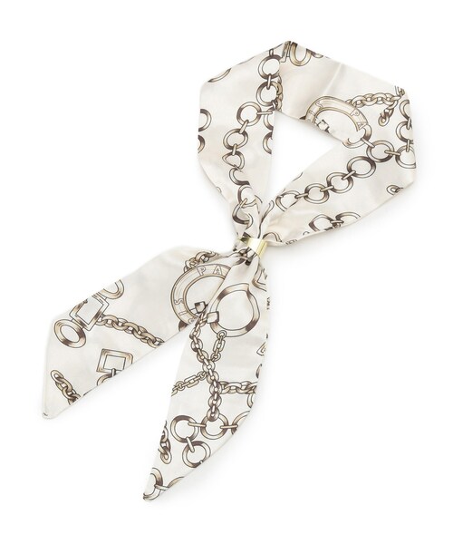 SHOO・LA・RUE（シューラルー）の「スカーフリング付きチャーム（チャーム・レディース・ブラウン系1/アイボリー系/ブラック系/イエロー系/ベージュ系・00）」の8枚目の写真