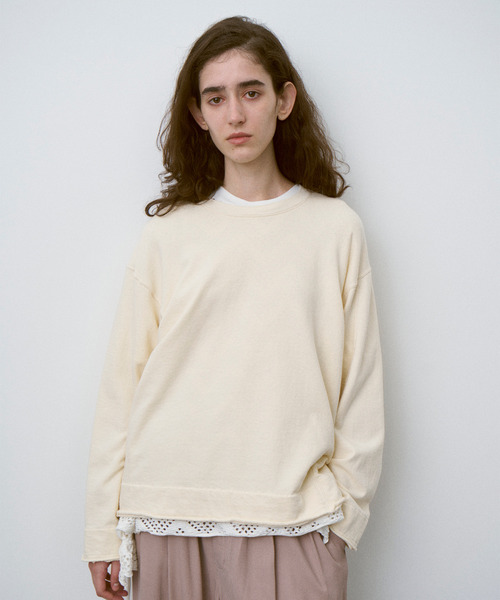 UNFIL(アンフィル)の「UNFIL アンフィル / pattern mesh cotton jersey ruffled Tee パターンメッシュコットンジャージーラッフルTシャツ / WXSP-UW129(Tシャツ/カットソー・レディース・オフホワイト/ブラック・1)」の15枚目の写真