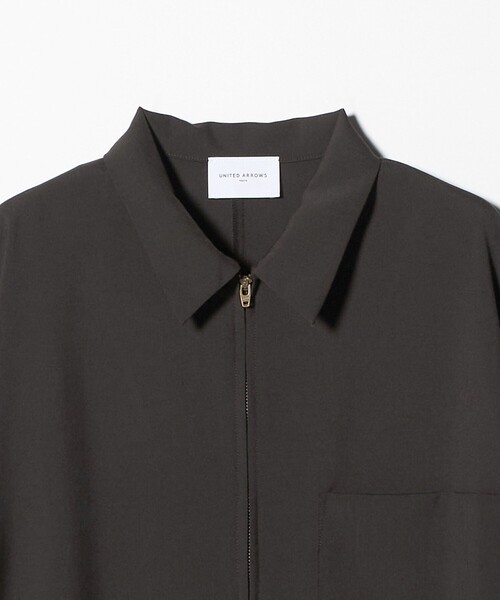 UNITED ARROWS（ユナイテッドアローズ）の「シャツ オールインワン ‐ウォッシャブル‐（つなぎ/オールインワン・レディース・ネイビー/ダークブラウン・38/36）」の18枚目の写真