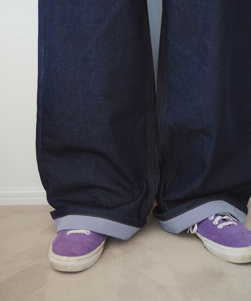 common gull products.（コモンガルプロダクツ）の「リズミカルなデニム（デニムパンツ・レディース・サックスブルー/インディゴブルー/ネイビー・SMALL/MEDIUM/LARGE）」の15枚目の写真