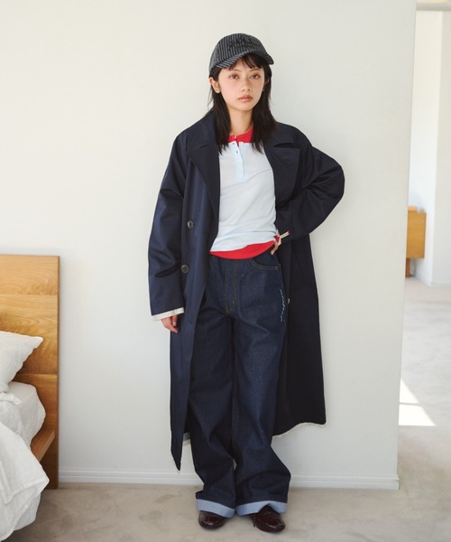 common gull products.（コモンガルプロダクツ）の「リズミカルなデニム（デニムパンツ・レディース・サックスブルー/インディゴブルー/ネイビー・SMALL/MEDIUM/LARGE）」の10枚目の写真