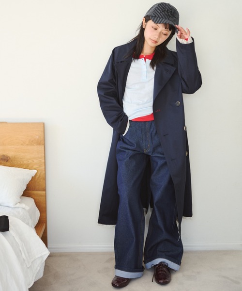 common gull products.（コモンガルプロダクツ）の「リズミカルなデニム（デニムパンツ・レディース・サックスブルー/インディゴブルー/ネイビー・SMALL/MEDIUM/LARGE）」の8枚目の写真