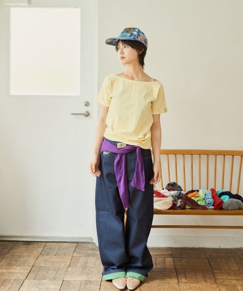 common gull products.（コモンガルプロダクツ）の「リズミカルなデニム（デニムパンツ・レディース・サックスブルー/インディゴブルー/ネイビー/ブルー系その他2/ブルー系その他・SMALL/MEDIUM/LARGE）」の9枚目の写真