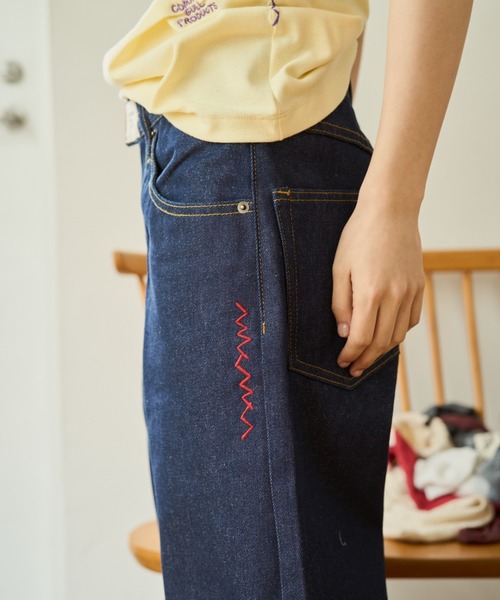 common gull products.（コモンガルプロダクツ）の「リズミカルなデニム（デニムパンツ・レディース・サックスブルー/インディゴブルー/ネイビー/ブルー系その他2/ブルー系その他・SMALL/MEDIUM/LARGE）」の18枚目の写真