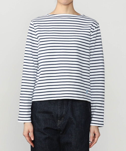 ORCIVAL(オーシバル)の「ORCIVAL | コットンロード ボートネック クロップドバスクTシャツ WOMEN(Tシャツ/カットソー・レディース・ホワイト系その他5/ブルー系その他5/レッド系その他・2/1)」の11枚目の写真