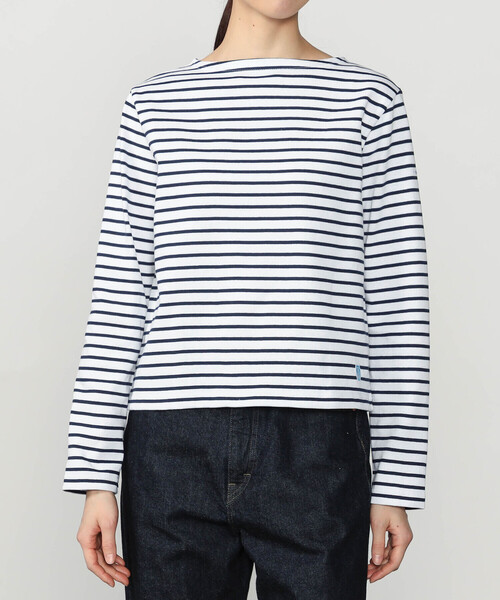 ORCIVAL(オーシバル)の「ORCIVAL | コットンロード ボートネック クロップドバスクTシャツ WOMEN(Tシャツ/カットソー・レディース・ホワイト系その他5/ブルー系その他5/レッド系その他・2/1)」の14枚目の写真