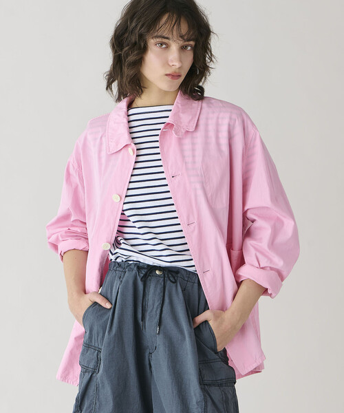 ORCIVAL(オーシバル)の「ORCIVAL | コットンロード ボートネック クロップドバスクTシャツ WOMEN(Tシャツ/カットソー・レディース・ホワイト系その他5/ブルー系その他5/レッド系その他・2/1)」の2枚目の写真