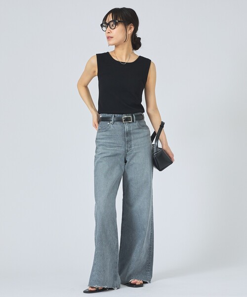 YANUK（ヤヌーク）の「【YANUK】Wide Flare FRG ワイドフレアパンツ（デニムパンツ・レディース・グレー・34/36/38）」の15枚目の写真