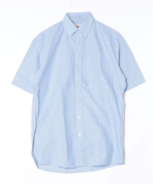 Dickies(ディッキーズ)の「【T16】【Dickies/ディッキーズ】BUTTON-DOWN OXFORD SHORT SLEEVE SHIRT DK4(シャツ/ブラウス・メンズ・サックスブルー/ブルー/ホワイト/その他1・14.5)」の2枚目の写真
