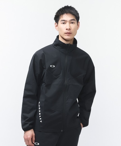 OAKLEY（オークリー）の「オークリー  ENHANCE TECH JERSEY JACKET 16.0（ジャージ・メンズ・ブラック/チャコールグレー・L/LL/3L）」の2枚目の写真