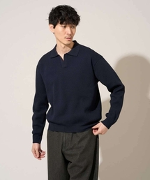 a.v.v | 【洗濯機で洗える】ポップコーンスキッパーニットポロ(ニット/セーター)