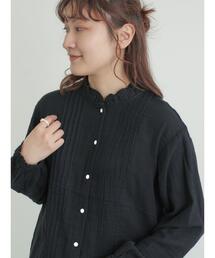 Samansa Mos2（サマンサ モスモス）の「襟フリルレース重ねブラウス（シャツ/ブラウス）」