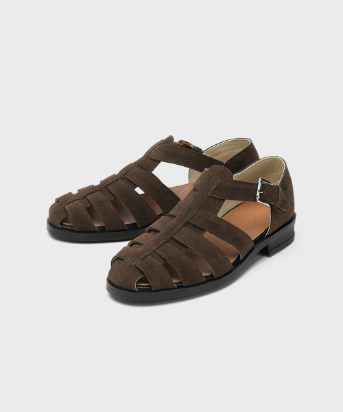 FIRENZE ATELIER（フィレンツェアトリエ）の「[SECOND.A] ユニセックスハンドメイドフィッシャーマンサンダル2NDS012BS [ブラウン]（サンダル・レディース・その他・25cm/26cm/27cm/28cm）」の3枚目の写真