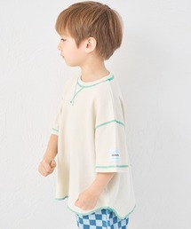 pairmanon（ペアマノン）の「【さらっとワッフル】ユニセックス ネームタグ 配色ステッチ 半袖Tシャツ（Tシャツ/カットソー）」