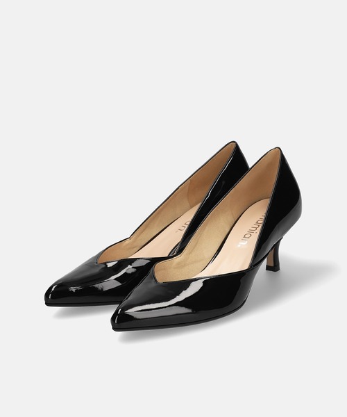 MAMIAN(マミアン)の「ポインテッドトゥ Vカット 切り替えパンプス (5.0cmヒール)(パンプス・レディース・シルバー/ベージュ/ブラック・23.0cm/23.5cm/24.0cm/24.5cm/22.5cm/25.0cm)」の18枚目の写真