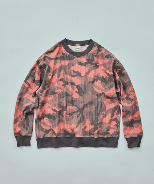 SCREEN STARS（スクリーンスターズ）の「SCREEN STARS 別注 グラインダーワッフル ロンTEE / SCREEN STRAS EX WAFFLE L/S（Tシャツ/カットソー・メンズ・ブラック/グレー/オレンジ・MEDIUM/LARGE）」の3枚目の写真