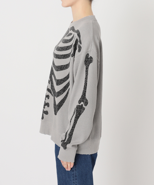 SCREEN STARS（スクリーンスターズ）の「SCREEN STARS 別注 グラインダーワッフル ロンTEE / SCREEN STRAS EX WAFFLE L/S（Tシャツ/カットソー・メンズ・ブラック/グレー/オレンジ・MEDIUM/LARGE）」の5枚目の写真