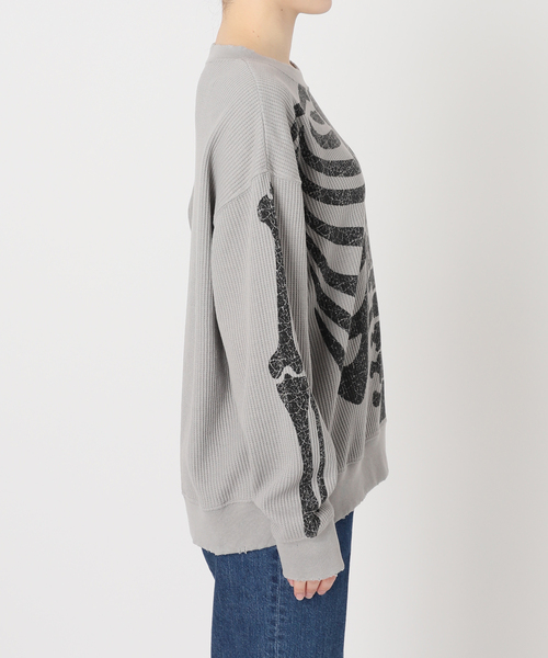 SCREEN STARS（スクリーンスターズ）の「SCREEN STARS 別注 グラインダーワッフル ロンTEE / SCREEN STRAS EX WAFFLE L/S（Tシャツ/カットソー・メンズ・ブラック/グレー/オレンジ・MEDIUM/LARGE）」の7枚目の写真