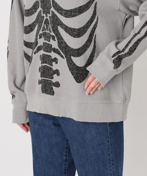 SCREEN STARS（スクリーンスターズ）の「SCREEN STARS 別注 グラインダーワッフル ロンTEE / SCREEN STRAS EX WAFFLE L/S（Tシャツ/カットソー・メンズ・ブラック/グレー/オレンジ・MEDIUM/LARGE）」の9枚目の写真