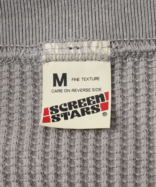 SCREEN STARS（スクリーンスターズ）の「SCREEN STARS 別注 グラインダーワッフル ロンTEE / SCREEN STRAS EX WAFFLE L/S（Tシャツ/カットソー・メンズ・ブラック/グレー/オレンジ・MEDIUM/LARGE）」の10枚目の写真