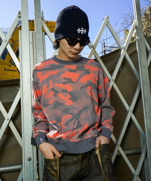 SCREEN STARS（スクリーンスターズ）の「SCREEN STARS 別注 グラインダーワッフル ロンTEE / SCREEN STRAS EX WAFFLE L/S（Tシャツ/カットソー・メンズ・ブラック/グレー/オレンジ・MEDIUM/LARGE）」の22枚目の写真