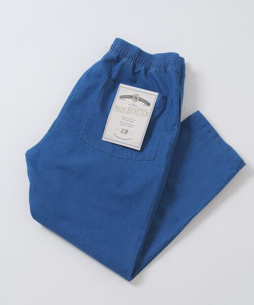 ITEMS URBANRESEARCH(アイテムズ アーバンリサーチ)の「ハイストレッチリラックスパンツ(その他パンツ・メンズ・ブラック/カーキ/ベージュ/インディゴブルー・LARGE/SMALL/MEDIUM)」の4枚目の写真