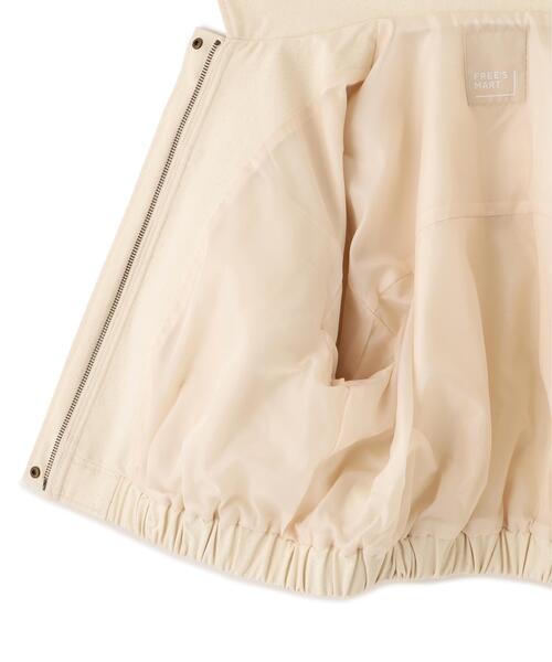 FREE'S MART（フリーズマート）の「◆〈セットアップ対応〉ショート丈ブルゾン（ブルゾン・レディース・ベージュ/ホワイト・SMALL/MEDIUM）」の18枚目の写真