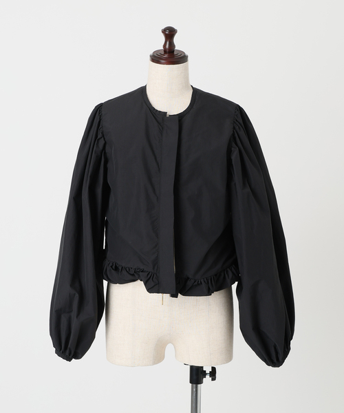 VERMEIL par iena（ヴェルメイユパーイエナ）の「Psophia ソフィア ジャケット 212JKT2642（ノーカラージャケット・レディース・ブラック・SMALL/MEDIUM）」の14枚目の写真