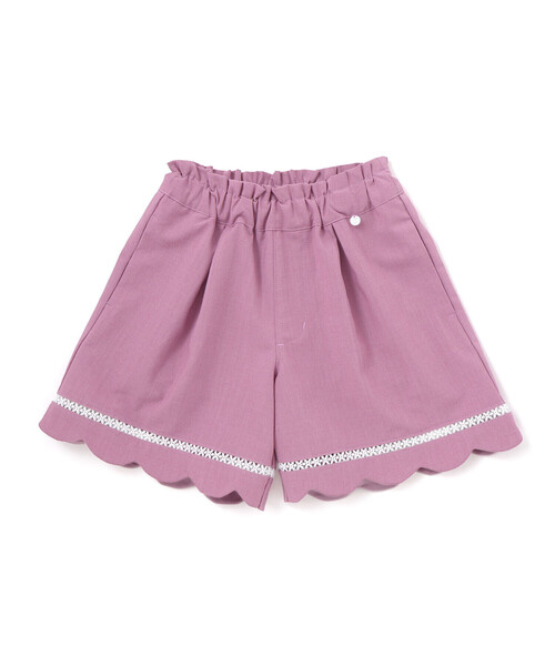 BeBe Petits Pois Vert(ベベプチポワヴェール)の「【店舗限定】裾はしごレースキュロット(その他パンツ・キッズ・パープル/ブルー・130cm/110cm/120cm/160cm/150cm/140cm)」の9枚目の写真