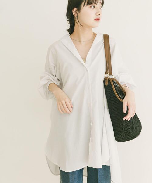 ITEMS URBANRESEARCH(アイテムズ アーバンリサーチ)の「ボイルボリュームチュニック(シャツ/ブラウス・レディース・ブルー系その他/ホワイト/ブラック系その他・FREE)」の22枚目の写真