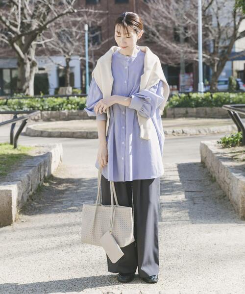 ITEMS URBANRESEARCH(アイテムズ アーバンリサーチ)の「ボイルボリュームチュニック(シャツ/ブラウス・レディース・ブルー系その他/ホワイト/ブラック系その他・FREE)」の7枚目の写真