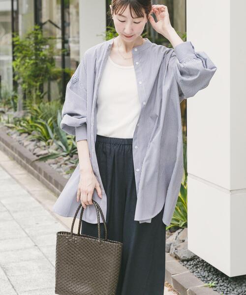 ITEMS URBANRESEARCH(アイテムズ アーバンリサーチ)の「ボイルボリュームチュニック(シャツ/ブラウス・レディース・ブルー系その他/ホワイト/ブラック系その他・FREE)」の12枚目の写真